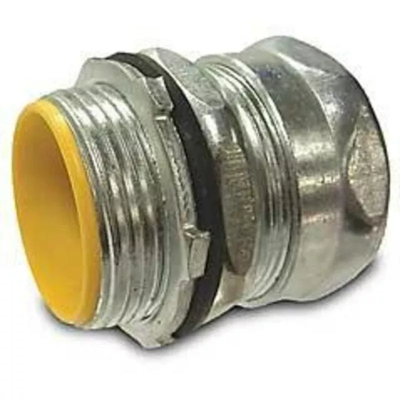 EMT Compression Connector, 3/4 inch, Insulated, Raintight, Steel By Hubbell-Raco 2913RT