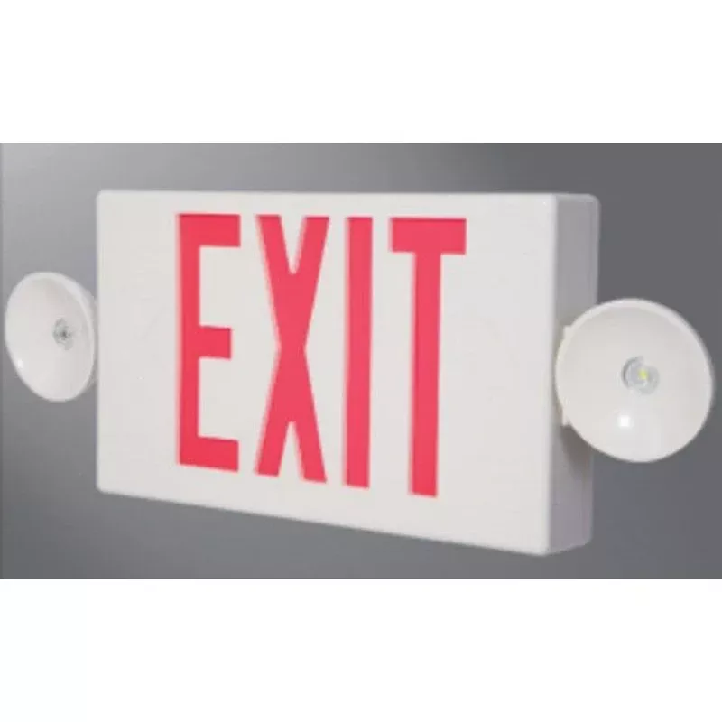 Exit Sign, LED Polycarbonate Combo By Sure-Lites LPXC25