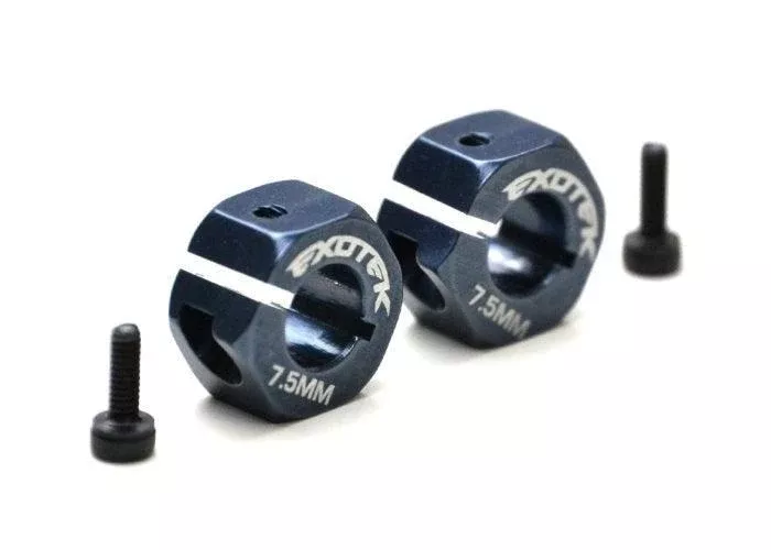 Exotek 1895 Telmp EB410 HEX SET 7075 7.5MM WIDE 1 pair +3mm