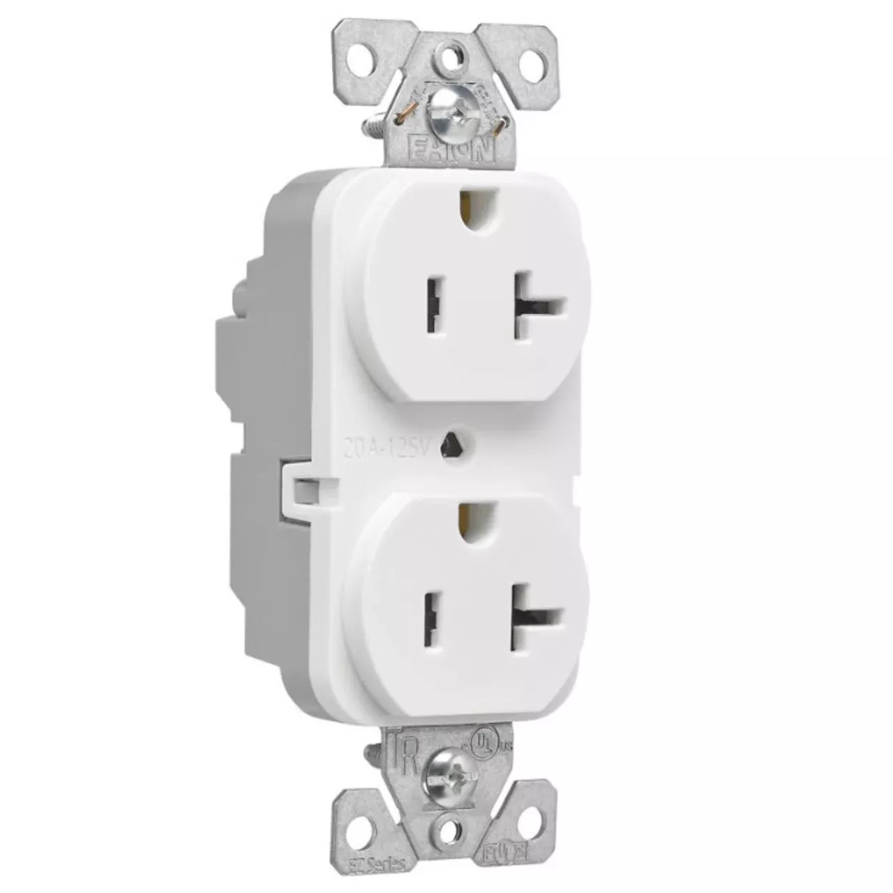 EZLink Modular Duplex Receptacle, 20 A By Eaton Arrow Hart EZTR5362W