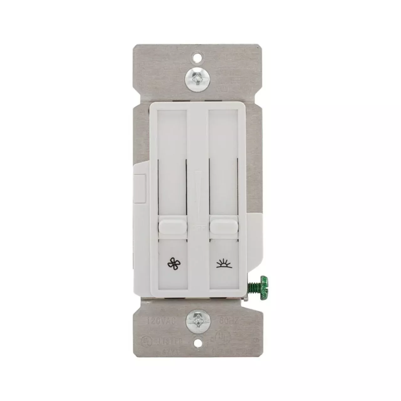 Fan/Dim Comb Sld SP 3Spd 1.5A 300W WH By Eaton Arrow Hart SDC15-W