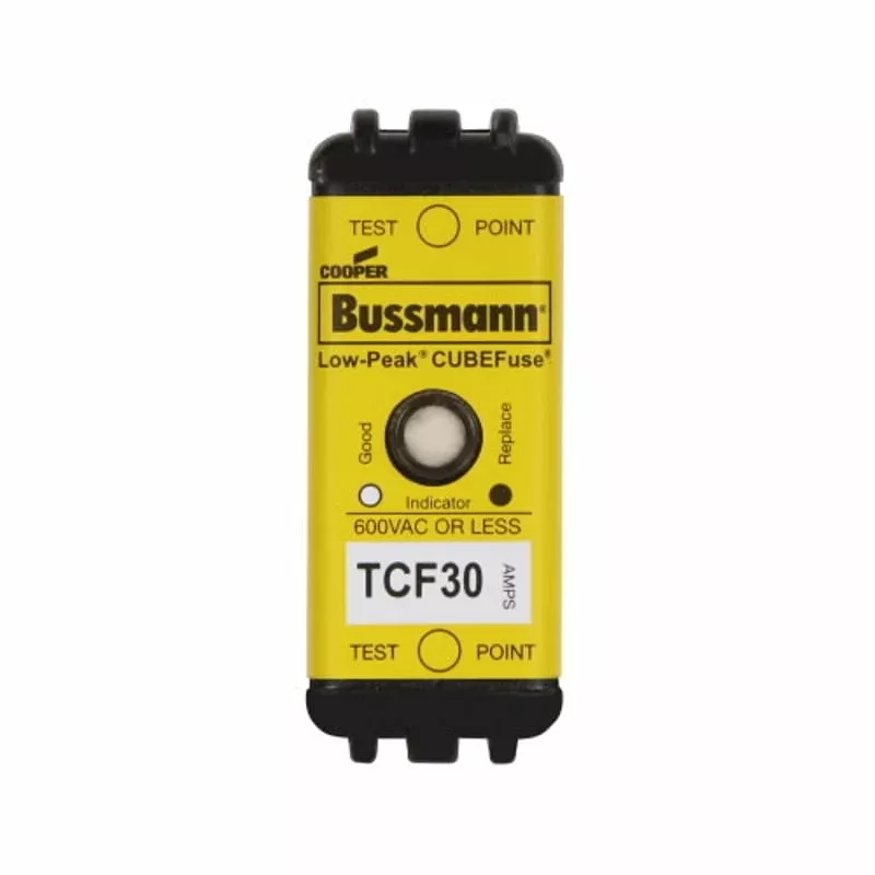 Fuse, Low-Peak CUBEFuse, Indicating, 30A, 600VAC, 300VDC By Eaton/Bussmann Series TCF30