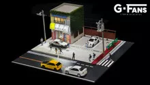 G-Fans 1/64Initial D Tofu Shop Diorama with LED Lights 710039