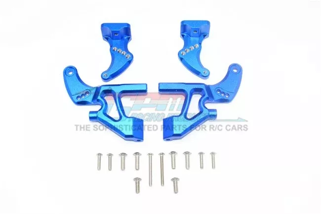 GPM RACING 1/10 E-REVO VXL ALUMINUM REAR WING MOUNT FULL SET -16PC SET ER2040RAB