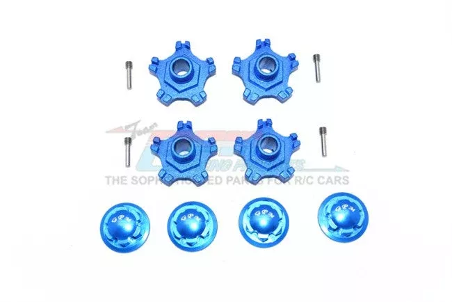 GPM RACING ARRMA INFRACTION ALUMINUM WHEEL HEX (+6MM)+WHEEL LOCK -12PC SET MAI10A+6MM/2