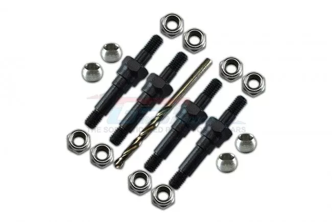 GPM RACING,ARRMA NOTORIOUS OUTCAST TYPHON TLR TUNED ROLLER INFRACTION 4X4 MEGA KRATON CARBON STEEL FRONT/REAR SHOCK BRACKET FIXING SCREWS MAK005S