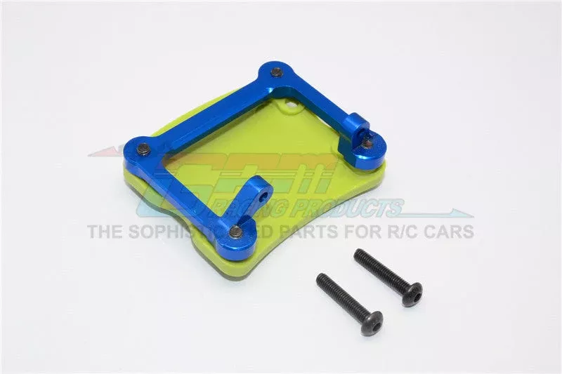 GPM RACING,AXIAL SCX-10 HONCHO ALUMINIUM+PLASTIC FRONT/REAR AXLE PROTECTOR MOUNT – 1SET SCX168F/R