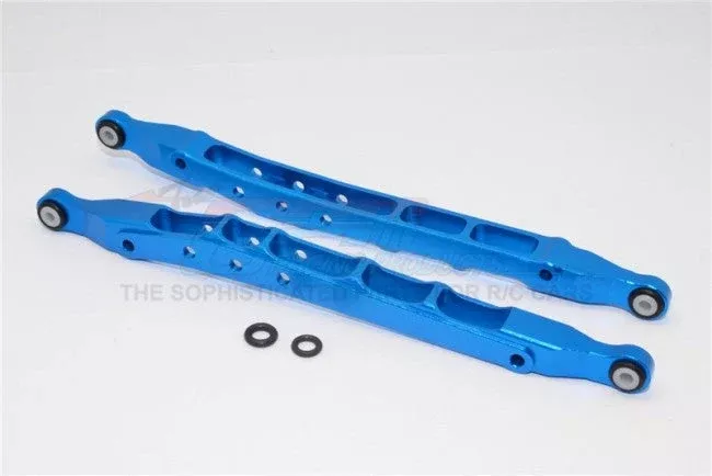 GPM RACING,AXIAL SMT10 GRAVE DIGGER ALUMINIUM FRONT/REAR LOWER CHASSIS LINK PARTS – 1PR SET (FOR YETI, SMT10 MONSTER JAM AX90055) MJ014LF/R