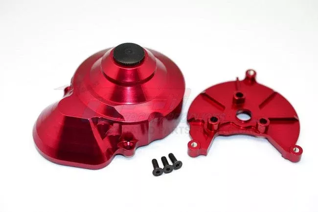GPM RACING,AXIAL SMT10 GRAVE DIGGER ALUMINIUM TRANSMISSION SPUR GEAR CASE -2PCS SET (FOR SCX10, WRAITH, SMT10 MONSTER JAM AX90055) MJ038GC