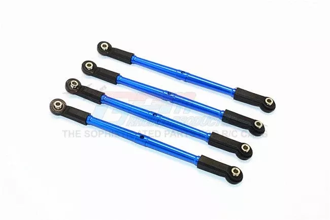 GPM RACING,AXIAL WRAITH 4WD ROCK RACER ALUMINIUM FRONT/REAR LOWER THREAD ROD – 4PCS SET WR049F/R