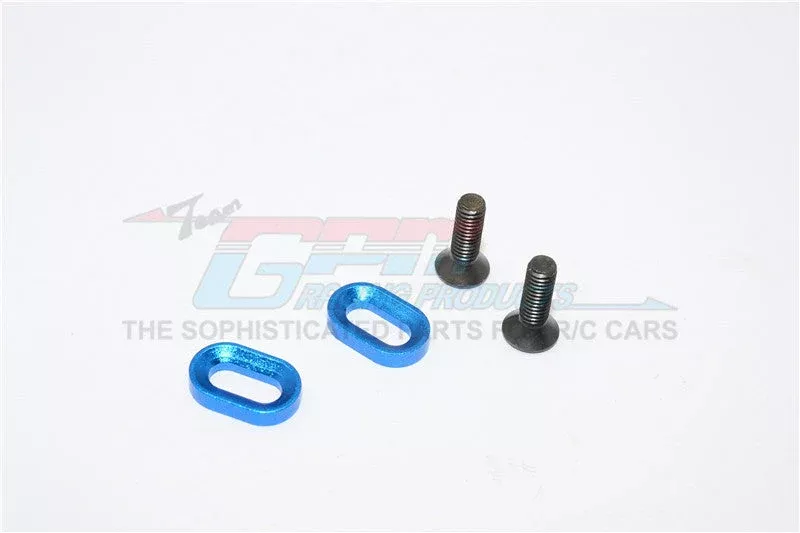 GPM RACING,KYOSHO MOTORCYCLE ALLOY OVAL WASHER FOR GEAR BOX - 2PCS KM010