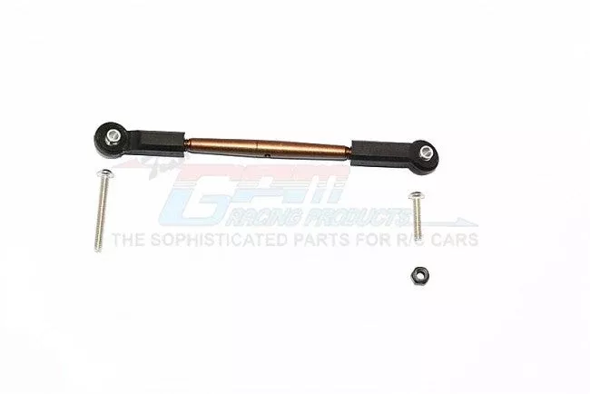 GPM RACING SCX10 II SPRING STEEL ADJUSTABLE SERVO ROD - 1PC SET SCX2161P