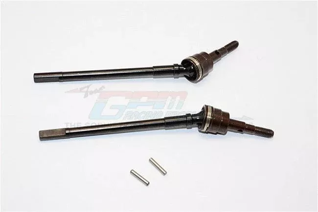 GPM RACING SCX10 II STEEL FRONT CVD DRIVE SHAFT - 1PR SET SSCX2274C