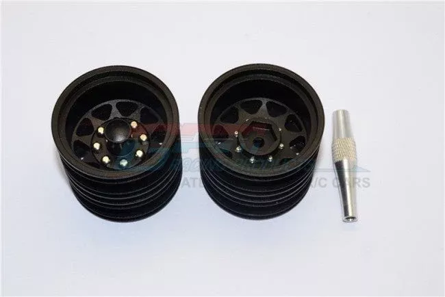 GPM RACING TAMIYA TRUCK ALUMINIUM REAR WHEEL WITH HEX DRIVE – 1PR SET TRU1006R