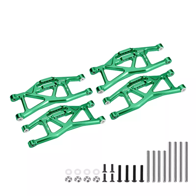 GPM RACING,TRAXXAS-MAXX W/WIDEMAXX MONSTER ALUMINIUM FRONT AND REAR LOWER ARMS -28PC SET TXMW055FR