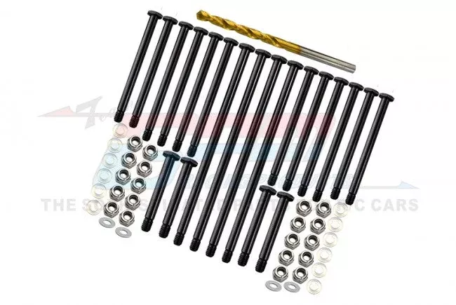 GPM RACING TRAXXAS X-MAXX 8S XRT MEDIUM CARBON STEEL COMPLETED FRONT AND REAR SUSPENSION PINS TXMPIN/20