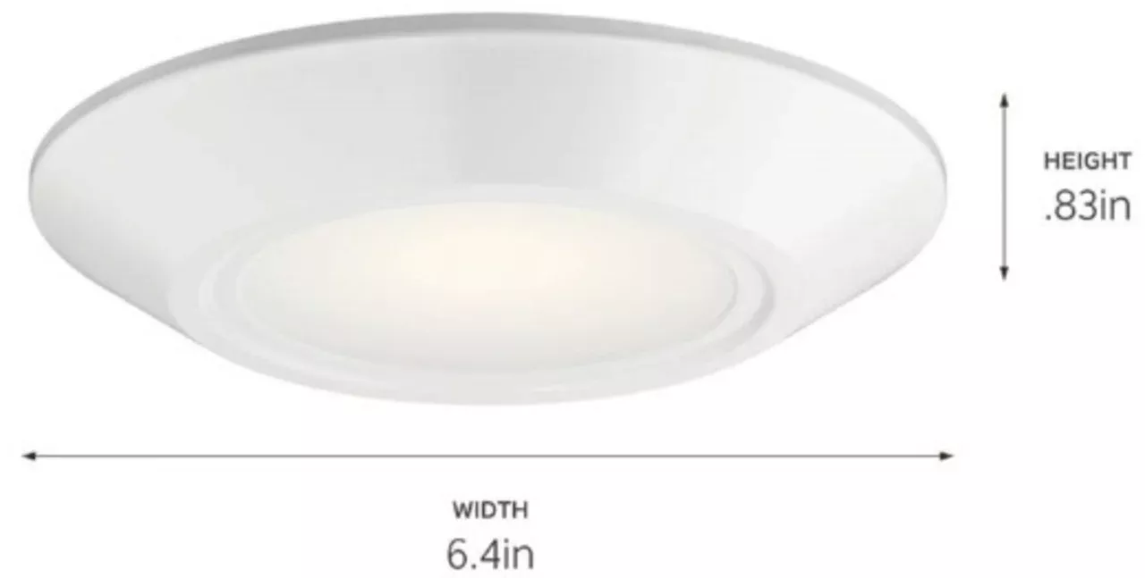 Horizon III LED Downlight, Dimmable, 3000K By Kichler 43873WHLED30B