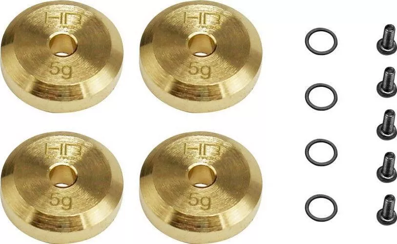 Hot Racing SXTF2604H +4mm Steel Axles Brass Weight Axial SCX24