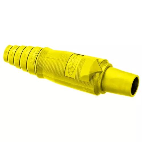 Hubbell HBLFBY, Replacement Body for Series 16 Single Pole Female Plug, Yellow