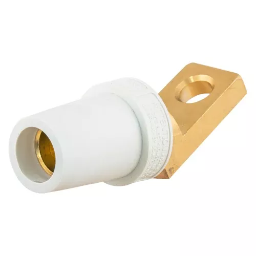 Hubbell HBLFOAW, Series 16 Single Pole, Offset Straight Style Angled Terminal for Female Receptacles, White