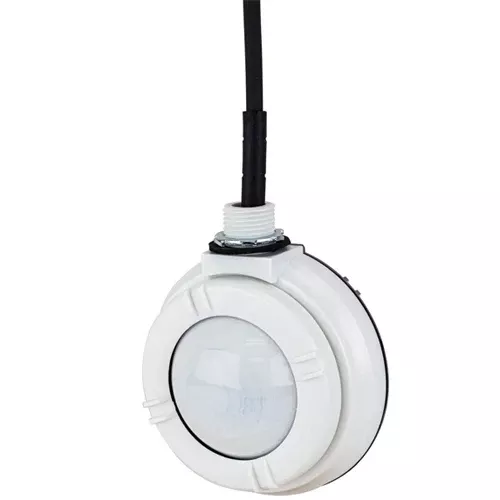 Hubbell HBSXT24D, High Bay and Low Bay End Mount Passive Infrared Sensor, Integrated 0-10V Dimming, Low Voltage with Photocell, 24V DC