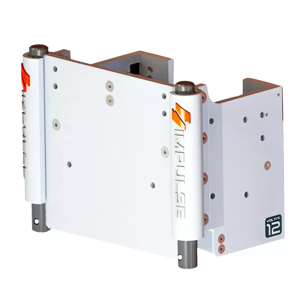 IMPULSE 12″ Set Back Electric Jack Plate w/Standard Control – White Cerakote [75082-W]