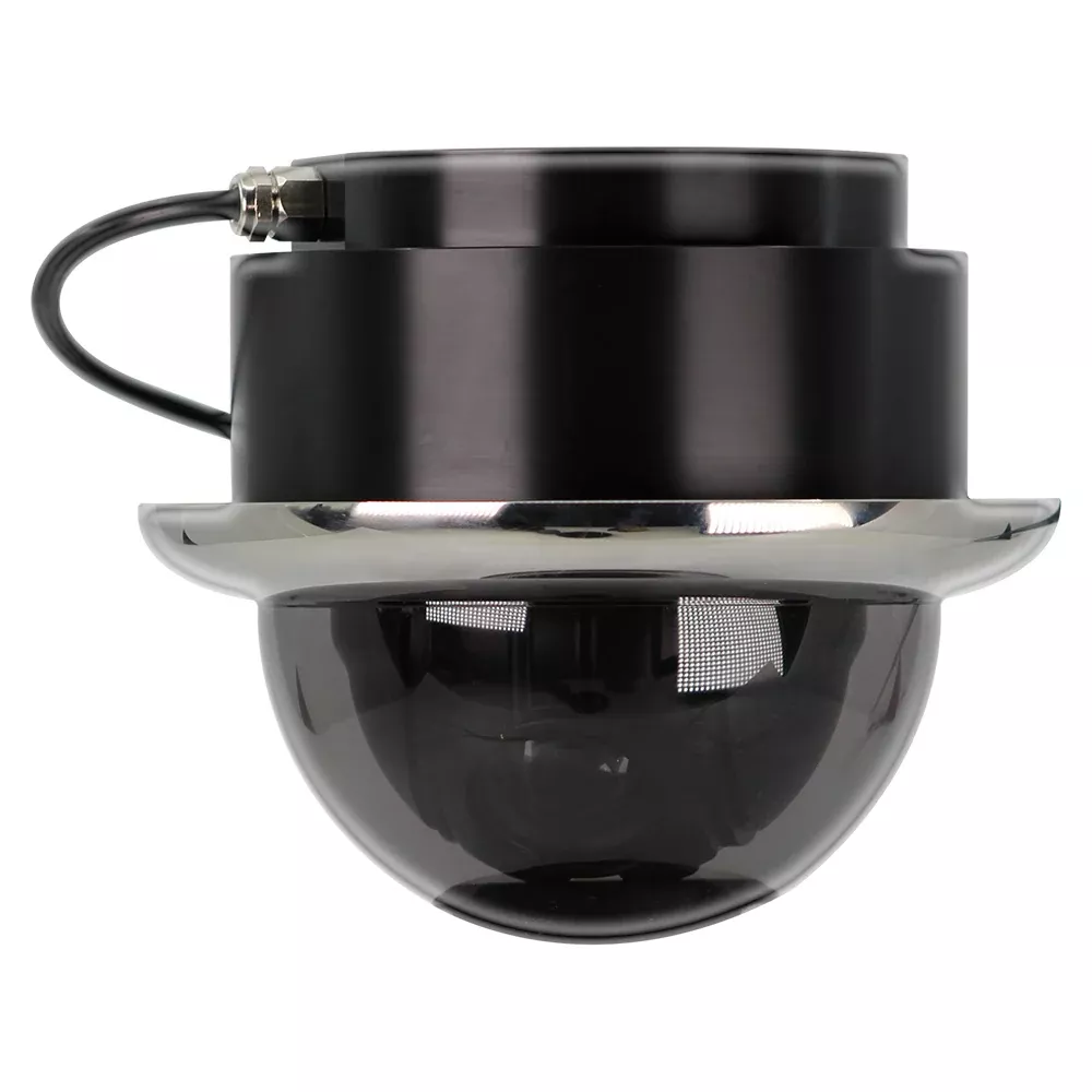 Iris Miniature Marine PTZ Dome Camera – Stainless Bezel – Hi-Def Ethernet IP – 10x Digital Zoom – 4 in 1 Video Format [IRIS4106]