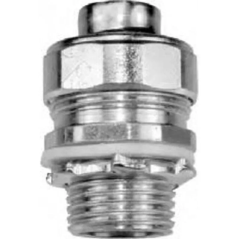 Liquidtight Connector, 3-1/2″ Diameter, Steel With Zinc Finish By American Fittings STR350