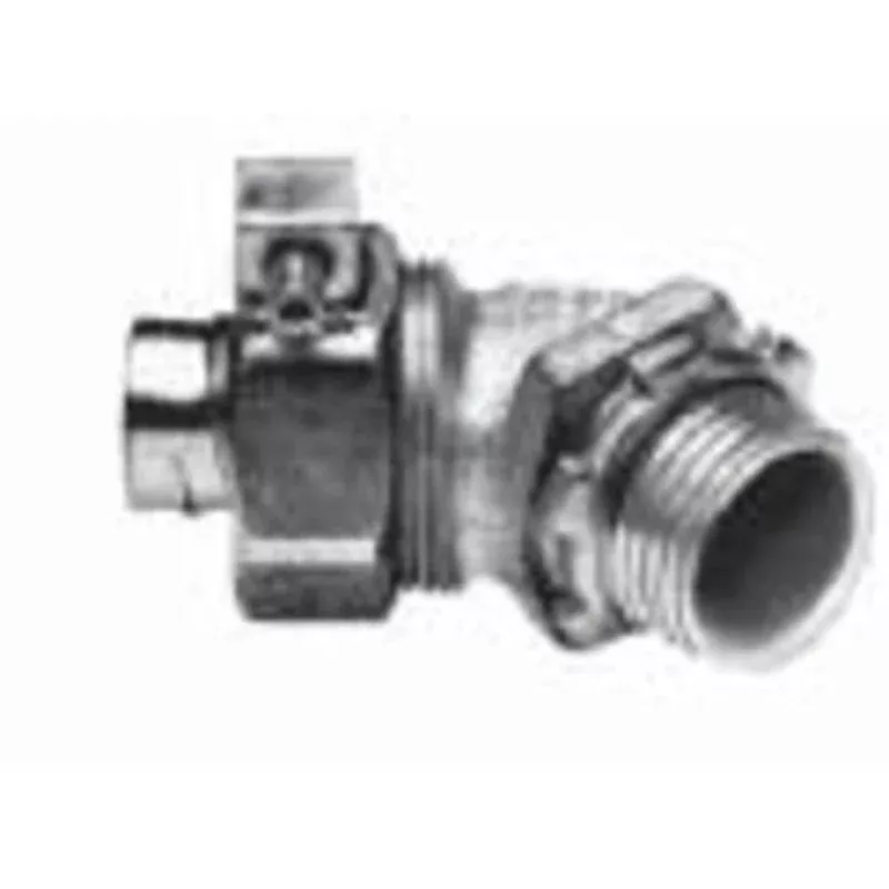 Liquidtight Connector, 3/4 inch, 45°, Insulated, Steel/Zinc By Appleton STB4575