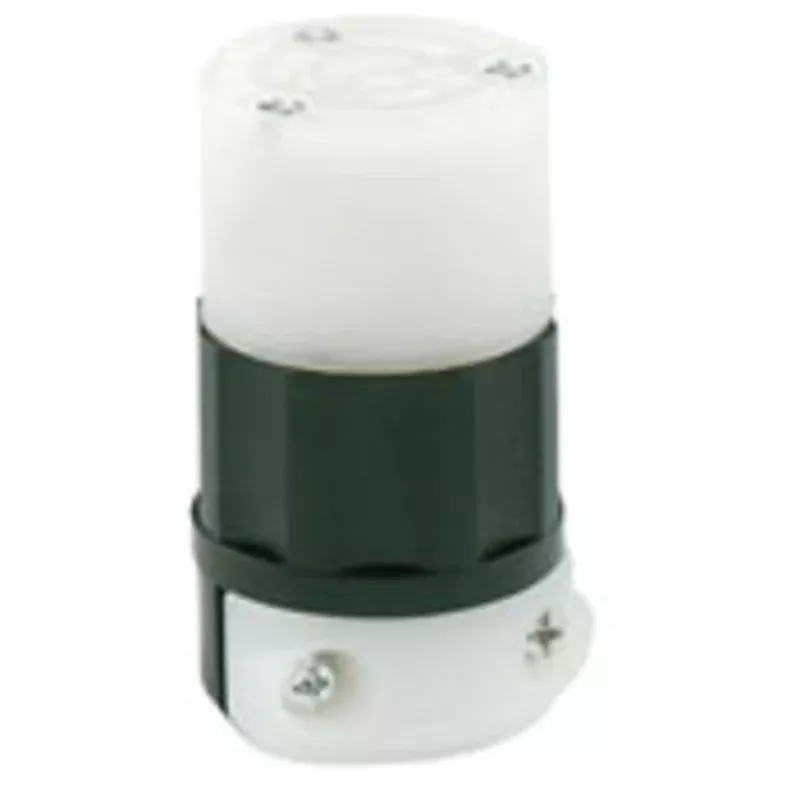 Locking Connector, 15A, 277V, L7-15R, Black/White By Leviton 4779-C