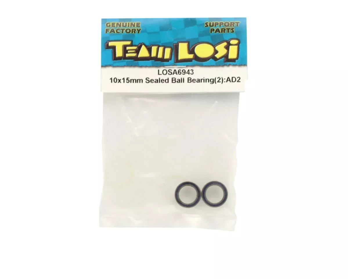 Losi 10x15x4mm Sealed Ball Bearings (2) LOSA6943