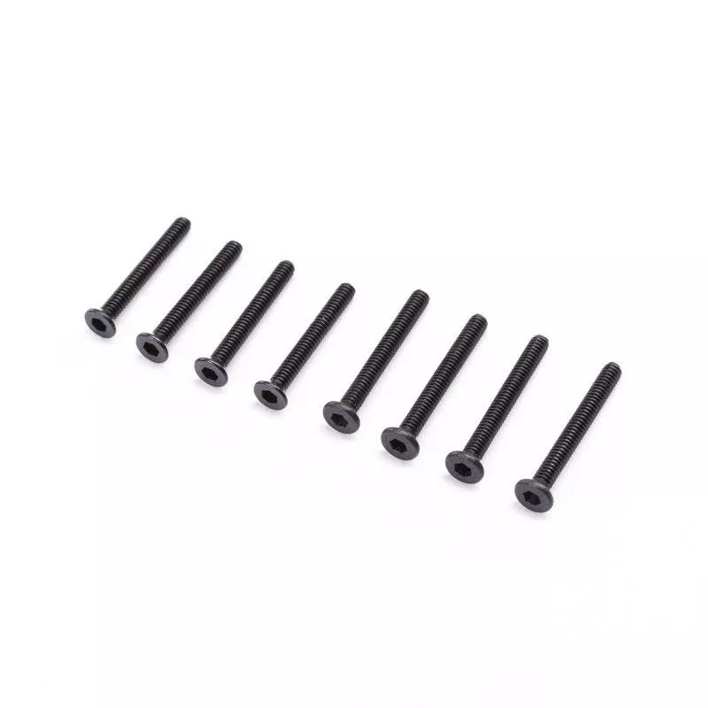 LosiLOS216007 Flathead Screws M2 x 16mm, M2 x 18mm (8)