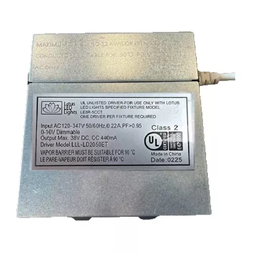 Lotus LLL-LD2050-ET, Adder for 120-347V Driver 0-10V Dimmable for LE8R