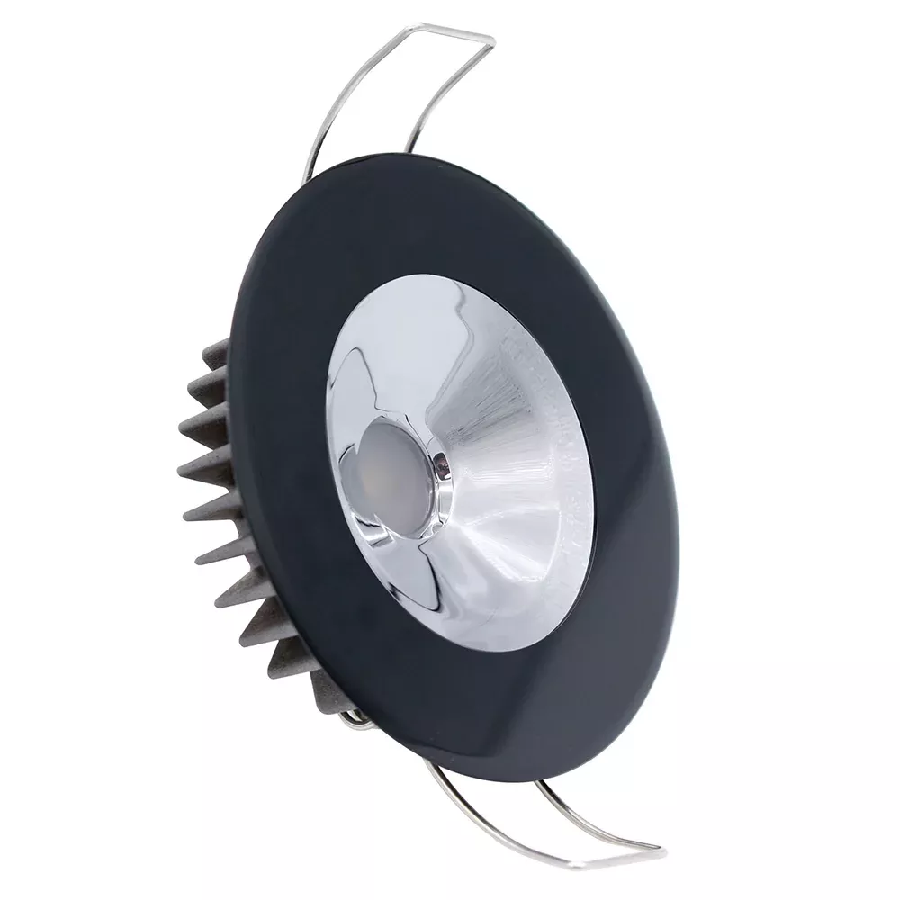 Lumitec Illusion Flush Mount LED Down Light – White – Non-Dimming – Black Housing – Chrome Reflector [117163]