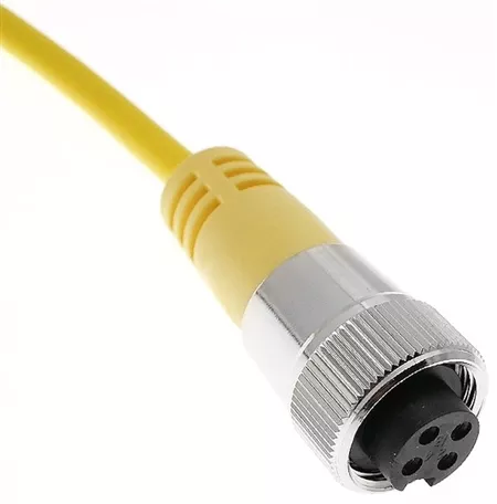 Mencom MINC-4FPX-2M MIN Size I Cordset, 4 Pole, Female Straight, 18 AWG, 2 M