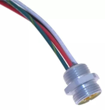 Mencom MINC-4MR-.5-22 MIN Size I Receptacle, 4 Pole, Male, 4A, 1/2" NPT, 6"