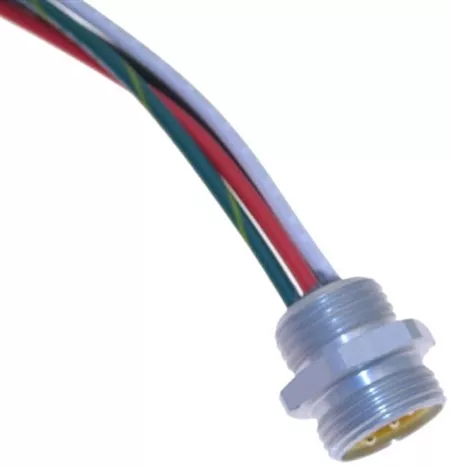 Mencom MINE-5MR-1-18 MIN Size I Receptacle, 5 Pole, Male, 18 AWG, 1/2" NPT