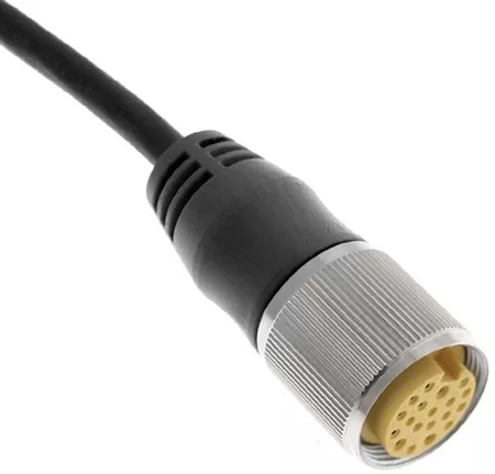 Mencom MINP-19FP-4M MIN Size III Cordset, 19 Pole, Female Straight, 4A/2A, 4 M