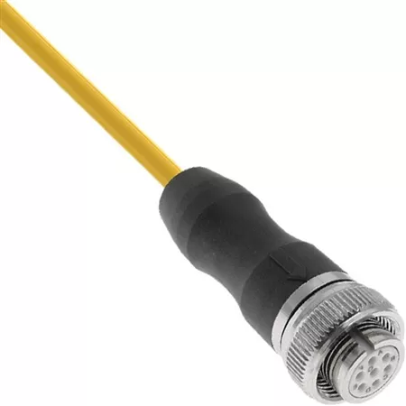 Mencom MS14S-4FP-5M MIL-SPEC Cordset, Size 14S-4, 4 Pole, Female Straight, 5 M