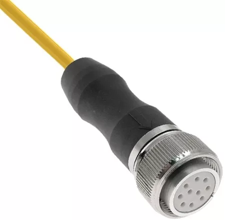 Mencom MS18-6FP-10M MIL-SPEC Cordset, Size 18-6, 6 Pole, Female Straight, 10 M