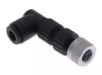 Mencom NAN-T-3FP-FW-R M8 Plug, 3 Pole, Female Right Angle, 4-5mm, PG 7
