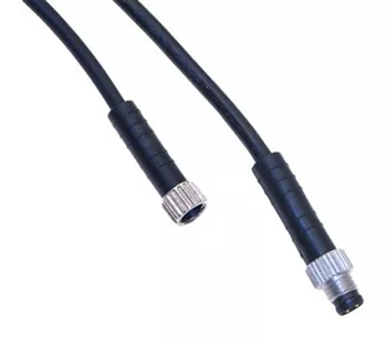 Mencom NAN-T-4MFP-5M Male/Female Straight, 4 Pole, 3 A, 5 M, M8 Cordset