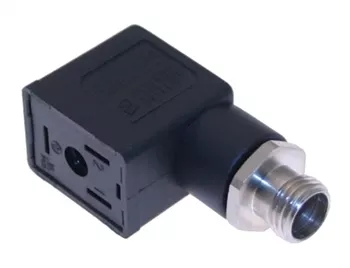 Mencom VDN-029-3501 Form B to M12, 11mm, 5 Pole, Male Straight, Black