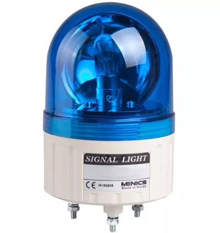 Menics ASG-02-B 86mm Beacon Light, 24V, Blue, Rotating