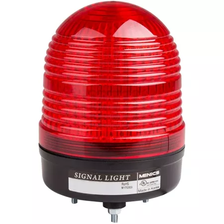 Menics MS86S-N10-R 86mm Xenon Strobe Beacon Light, 110V, Red