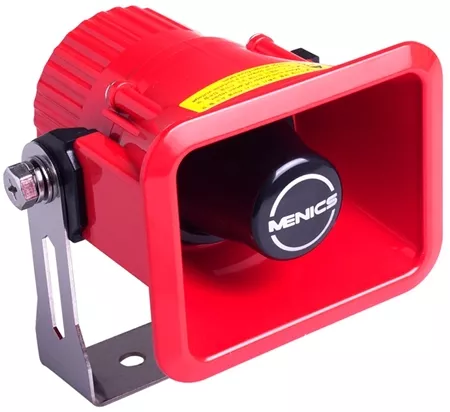 Menics MSP-LBM-02-R Wall Mount Alarm, Lead Wire, Melody, 24V DC, Red