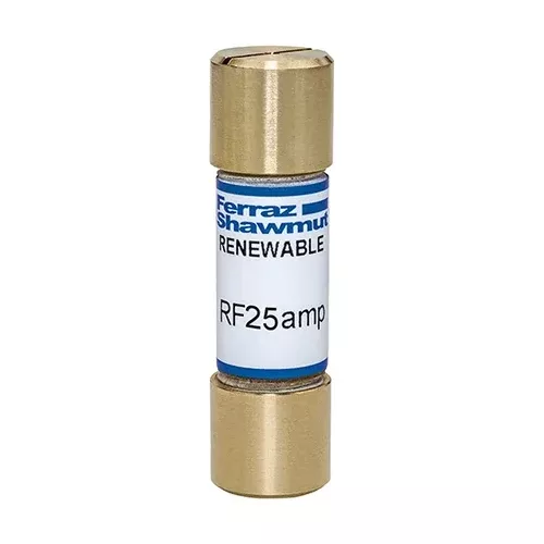 Mersen RF25, RF Class H Fast-Acting Fuse, 250VAC, 25A, Ferrule Type