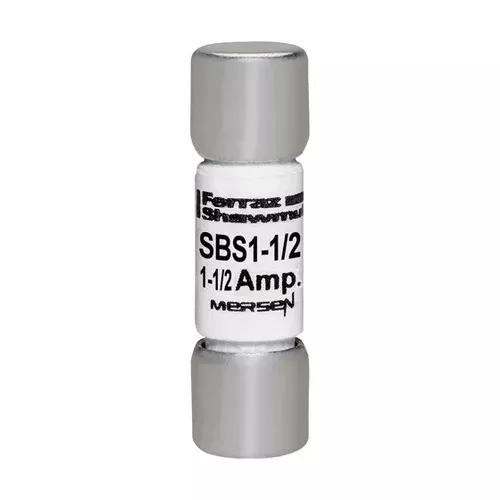 Mersen SBS1-1/2, SBS Midget Fast-Acting Ferrule Fuse, 600VAC, 1.5A
