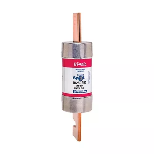 Mersen TR250RID, TR-R 250A Class RK5 Time-Delay Fuse, 250VAC/DC, with SmartSpot Blown Fuse Indicator