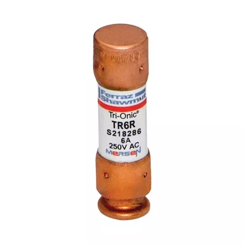 Mersen TR6R, TR-R 6A Class RK5 Time-Delay Fuse, 250VAC/160VDC, Ferrule